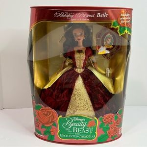 🆕 1997 Disney's Beauty And The Beast The Enchanted Christmas Belle Doll